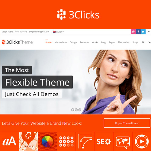 3Clicks | Responsive Multi-Purpose WordPress Theme 3Clicks | Responsive Multi-Purpose WordPress Theme