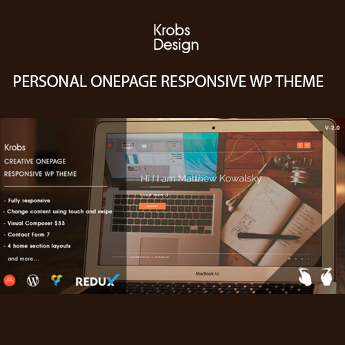 Krobs - Personal Onepage Responsive WP Theme Krobs - Personal Onepage Responsive WP Theme