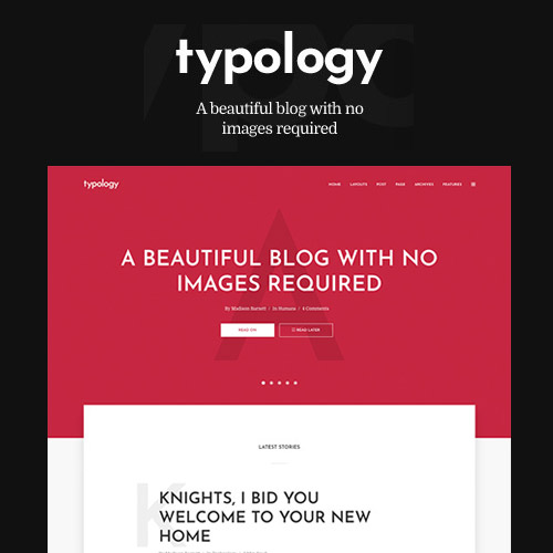 Typology - Text Based Minimal WordPress Blog Theme Typology - Text Based Minimal WordPress Blog Theme