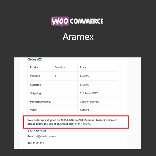 WooCommerce-Aramex