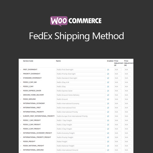 WooCommerce-FedEx-Shipping-Method